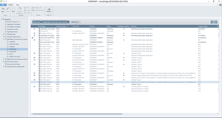 docuBridge Searching Applications