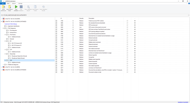 eValidator FIVE extended validation profile