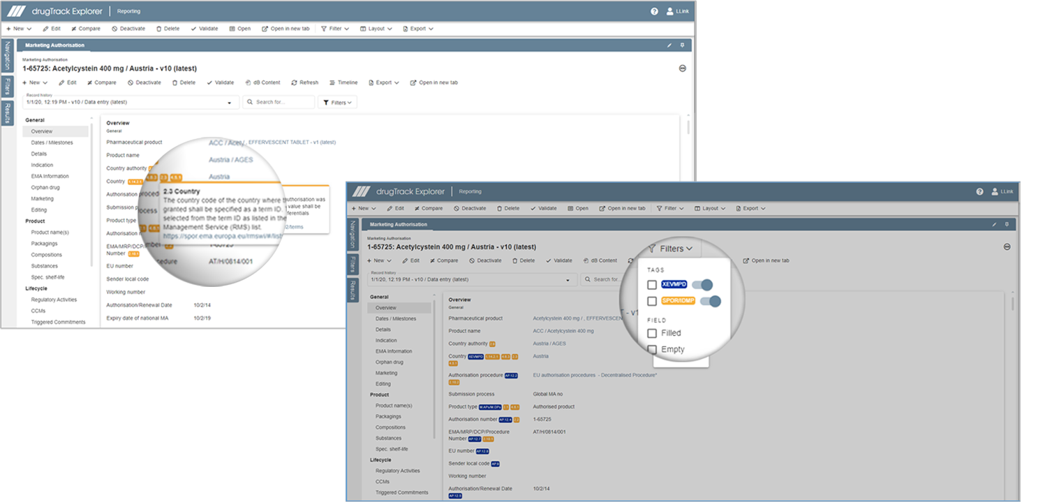 identify missing data